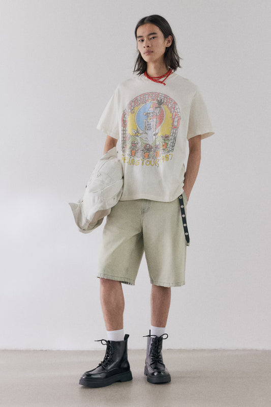 Loose Fit Vintage-look printed T-shirt